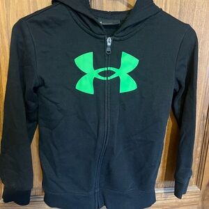 Black under armour zip up hoodie 7